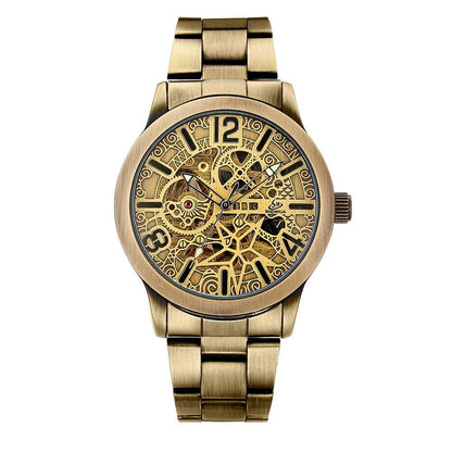 AUTOMATIC MAN WATCH MECHANICAL WATERPROOF WRIST WATCHES For Men LUXURY SKELETON MALE CLOCK STAINLESS STEEL SELF WIND Mens Watch.