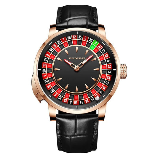 PINDU Men's Watch: NH35 Movement with Rotating Sapphire Glass & 50m Waterproof