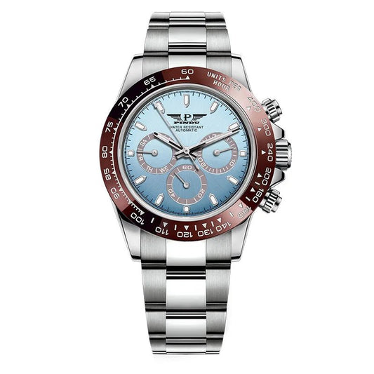 PINDU Men's Watch Stainless Steel Automatic with Date Display