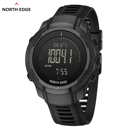 NORTH EDGE VERTICO Men's Digital Watch Carbon Fiber Case Smart Watch For Man Sports WR50M Watch Altimeter Barometer Compass