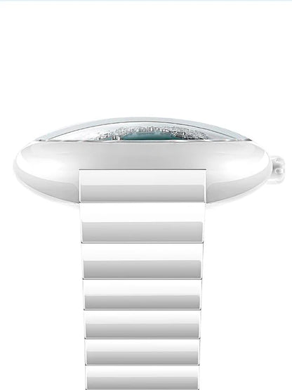 CIGA Design U Series Women's Watch: Blue Planet Ice Age Ceramic Strap.
