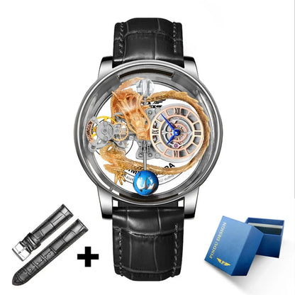 PINDU Men's Watch Casual Business Quartz with Astronomical Glow Design
