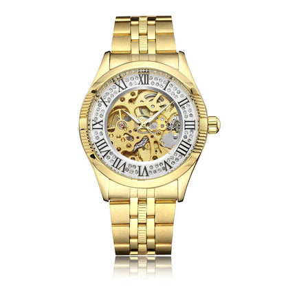 Top Brand Luxury Watches Men Hollow Automatic Golden Skeleton Mechanical Watch Waterproof Men watch.