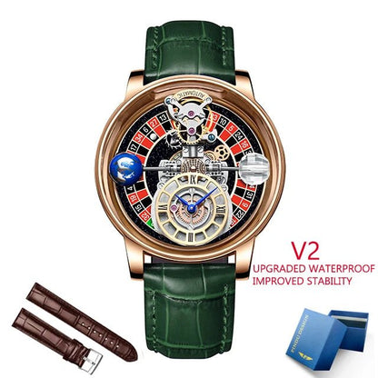 PINDU Men's Watch Casual Business Quartz with Astronomical Glow Design