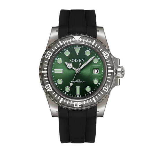 Luxury Men's Silicone Sports Watch 50M Waterproof Date Calendar Business Quartz Watch Religio Masculino New Gift.