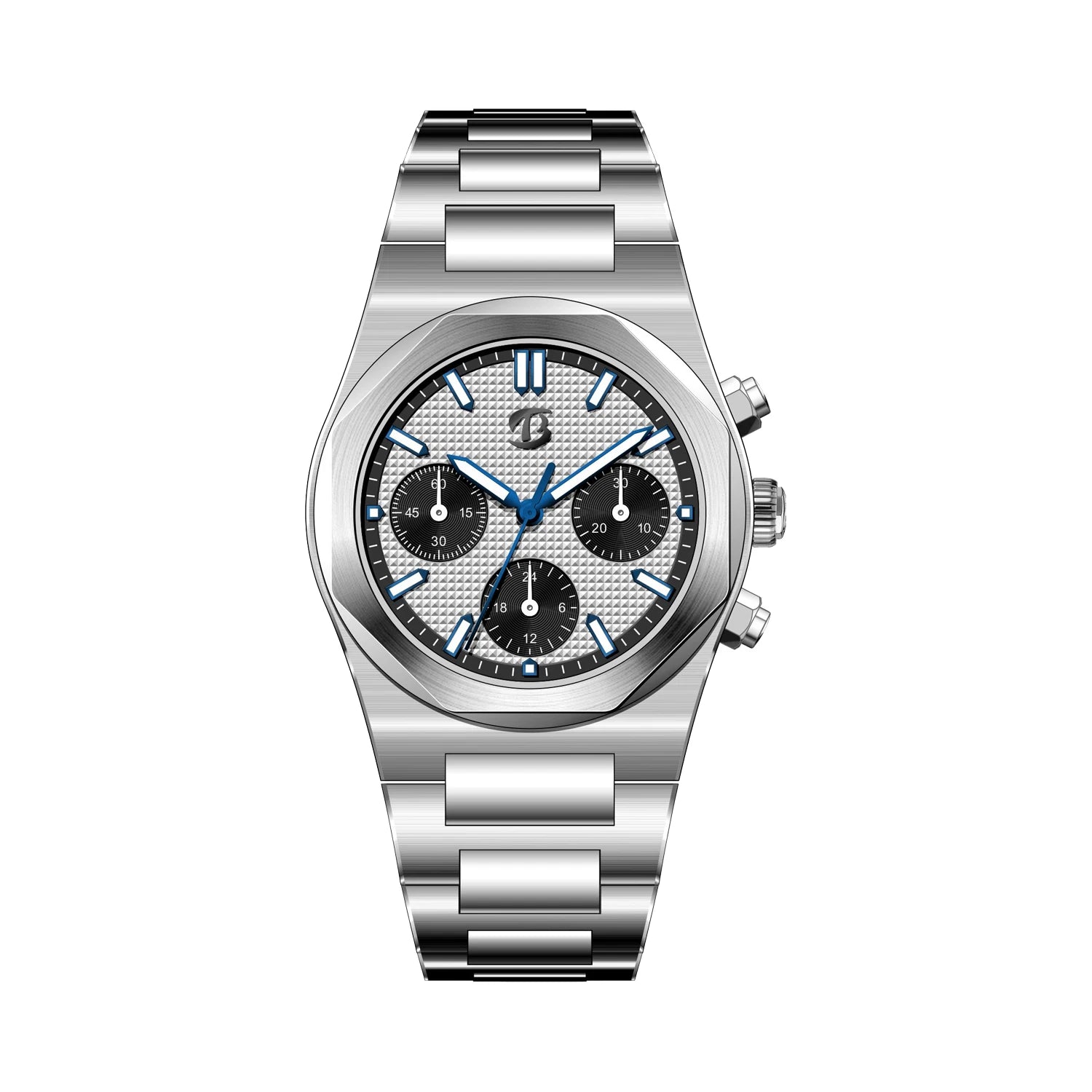 BETTIMER BGW-X1 Men's Watch: ST1903 Automatic with Blue Light & 100m Waterproof Steel.