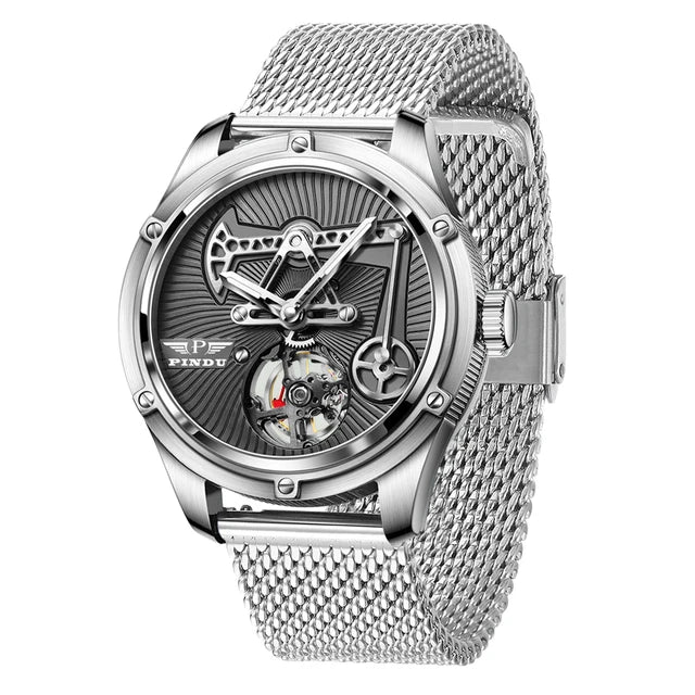 Pindu Men's Watch: Sapphire Glass Miyota 8215 Business Design