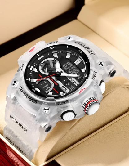 LIGE Sport Men Quartz Digital Watch Creative Diving Watches Men Waterproof Alarm Watch Military Dual Display Clock Reloj Hombre