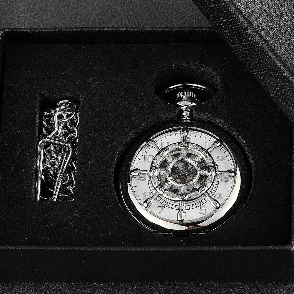Wind up Pocket Watches for Men no battery Pendant Vintage Costume Mechanical Mens Pocket Watches and Chain Vest Necklace Watches