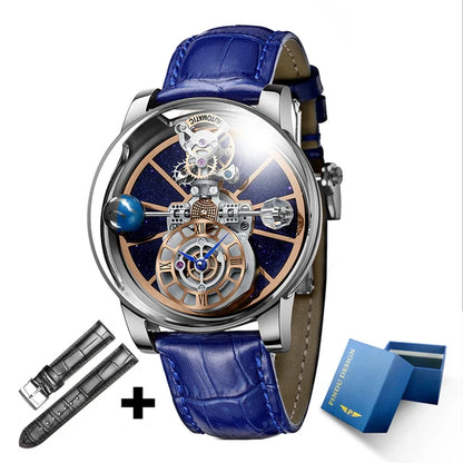 PINDU Men's Watch Casual Business Quartz with Astronomical Glow Design