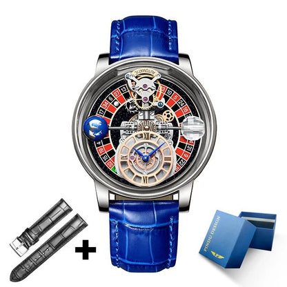PINDU Men's Watch Casual Business Quartz with Astronomical Glow Design
