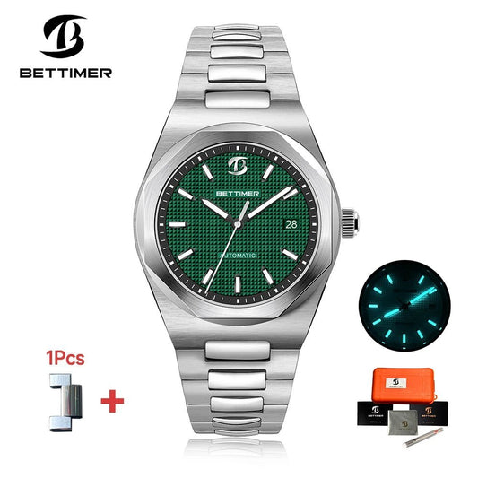 BETTIMER BWG-9 Men's Watch: PT5000 Automatic with Sapphire Glass & 10Bar Waterproof.