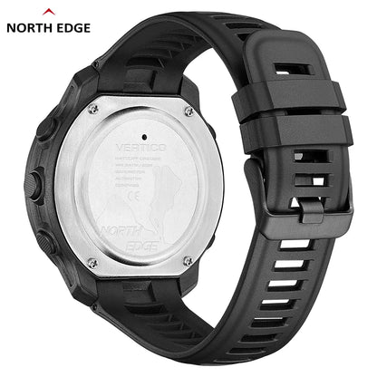 NORTH EDGE VERTICO Men's Digital Watch Carbon Fiber Case Smart Watch For Man Sports WR50M Watch Altimeter Barometer Compass