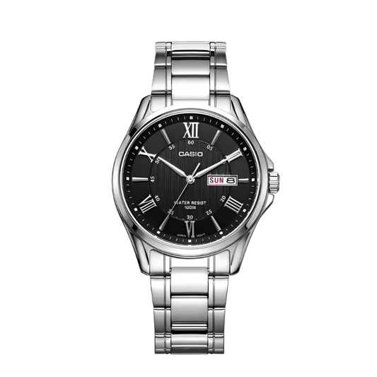 Casio MTP-1384D Watch Men's Business Large Steel Dial With Roman Numerals Leisure Simple Waterproof Quartz Men Watch For Dad