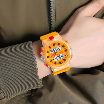 New STRYVE Watch 8028 good Quality Digital-Analog Dual Movement Men's Watch  5ATM Waterproof Watches Fashion Luminous Calendar