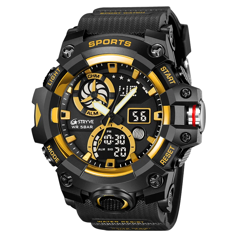 STRYVE MEN'S MULTIFUNCTIONAL WATCH MODEL 8027