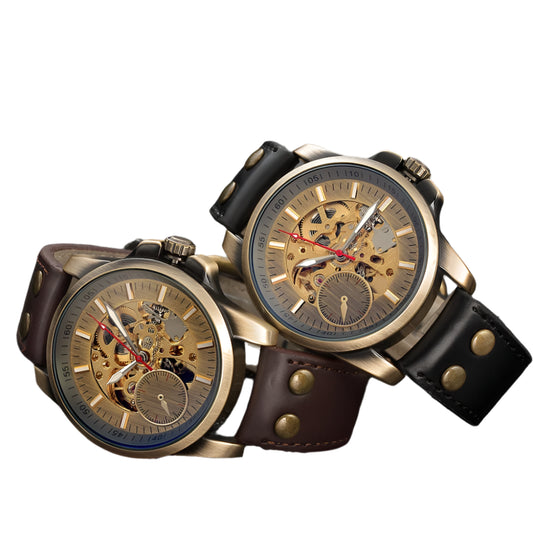 AUTOMATIC WATCH MAN MECHANICAL WATERPROOF WRIST WATCHES For Men LUXURY SKELETON MALE CLOCK STAINLESS STEEL SELF WIND Mens Watch